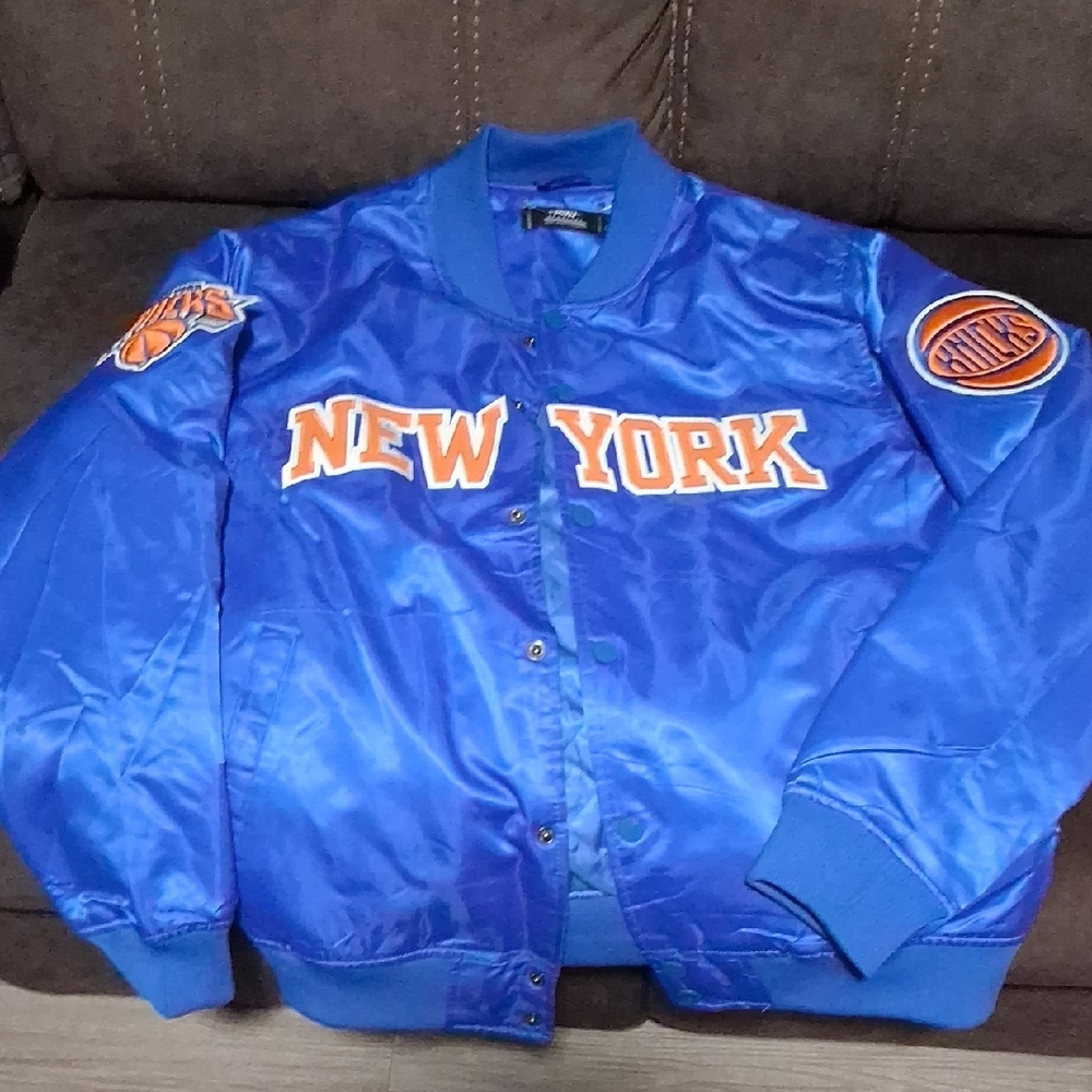 Blue New York Windbreaker Jacket